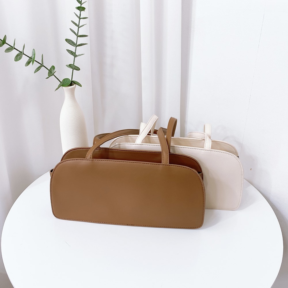 SALE 여성 스퀘어백 카멜 아이보리 흰색 사각 네모 정장 숄더백 가방